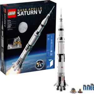 LEGO Ideas NASA Apollo Saturn V 92176 Outer Space Model Rocket for Kids and Adults, Science Building Kit (1969 Pieces)